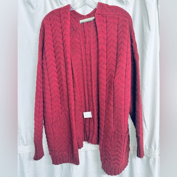 Chíaramante Made in Italy Women Wool Cardigan Sweater Burgundy size M - Picture 1 of 6